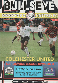 Hereford United v Colchester United 05-Apr-1997