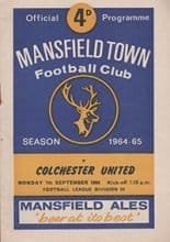 Mansfield Town v Colchester United 07-Sep-1964