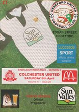Hereford United v Colchester United 08-Apr-1995