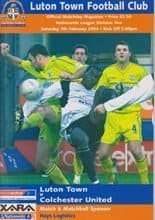 Luton Town v Colchester United 07-Feb-2004
