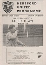 Hereford United v Corby Town 20-Feb-1965
