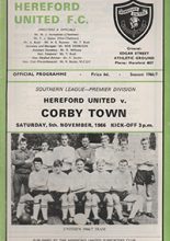 Hereford United v Corby Town 05-Nov-1966
