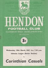 Hendon v Corinthian Casuals 29-Mar-1967