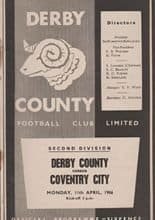 Derby County v Coventry City 11-Apr-1966