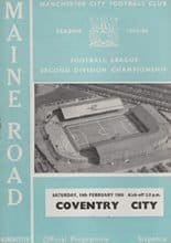 Manchester City v Coventry City 19-Feb-1966