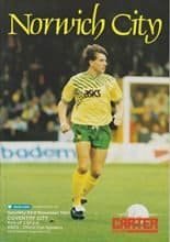 Norwich City v Coventry City 23-Nov-1991