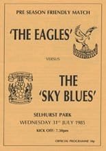 Crystal Palace v Coventry City 31-Jul-1985