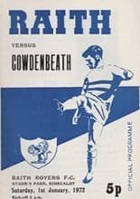 Raith Rovers v Cowdenbeath 01-Jan-1972