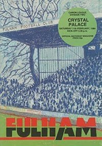 Fulham v Crystal Palace 11-Feb-1984