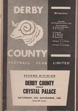 Derby County v Crystal Palace 27-Nov-1965