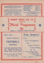 Aldershot v Crystal Palace  27-Aug-1955