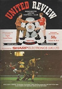 Manchester United v Crystal Palace 28-Oct-1987