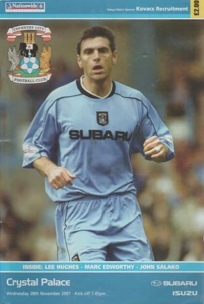 Coventry City v Crystal Palace 28-Nov-2001