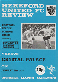 Hereford United v Crystal Palace 31-Mar-1976