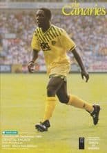 Norwich City v Crystal Palace 08-Sep-1990