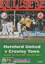 Hereford United v Crawley Town 19-Mar-2005