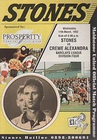 Maidstone United v Crewe Alexandra 11-Mar-1992