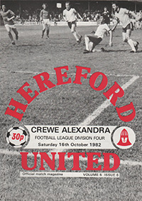 Hereford United v Crewe Alexandra 16-Oct-1982