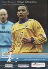 Gillingham v Crewe Alexandra 01-Apr-2002