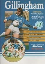 Gillingham v Crewe Alexandra 20-Apr-1992