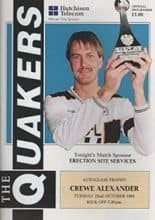 Darlington v Crewe Alexandra 22-Oct-1991