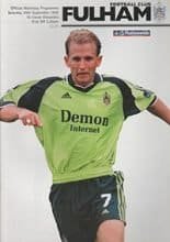 Fulham v Crewe Alexandra 25-Sep-1999