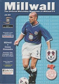 Millwall v Crewe Alexandra 29-Dec-2001