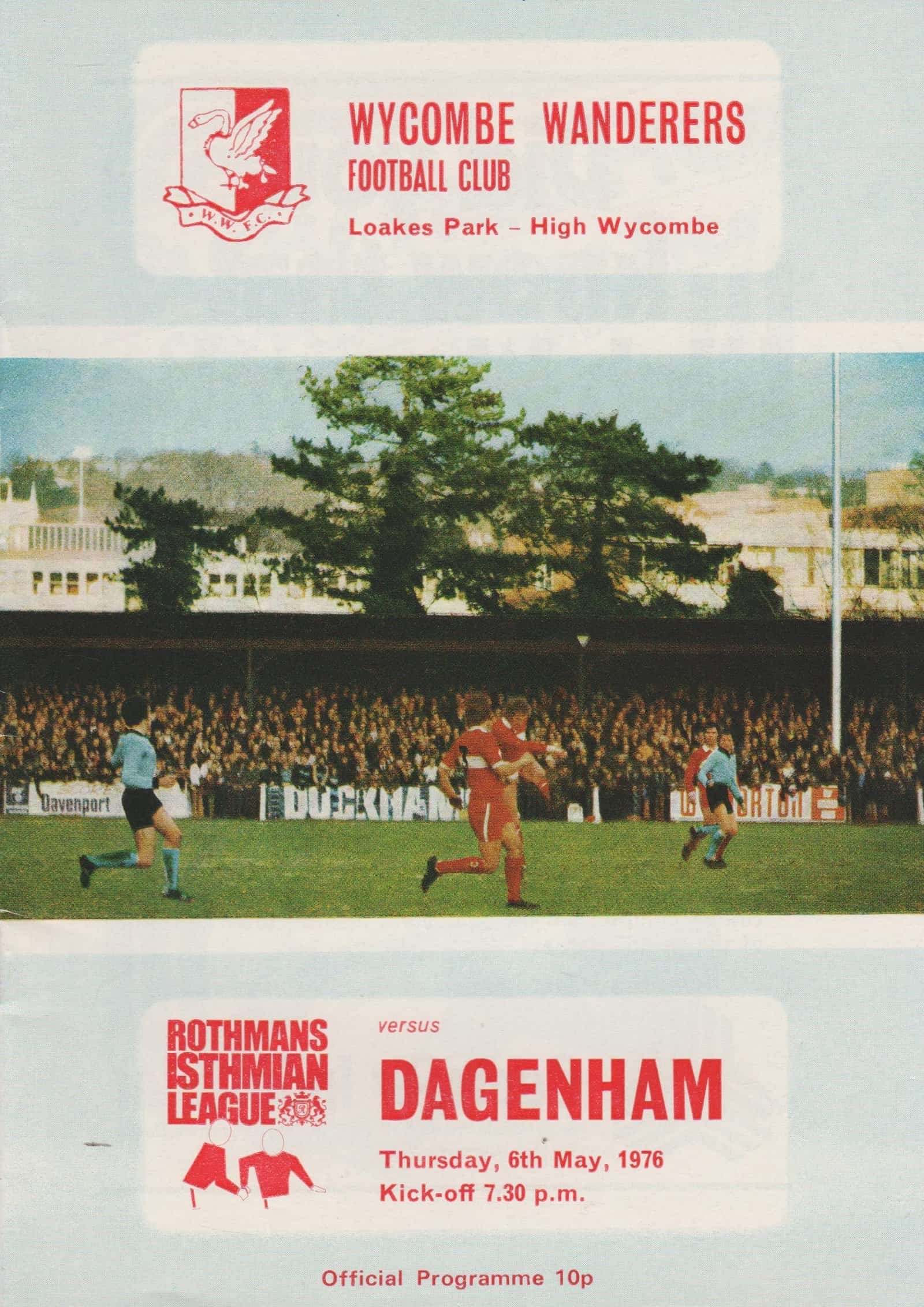 Wycombe Wanderers v Dagenham 06-May-1976