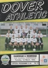 Dover Athletic v Dagenham & Redbridge 01-Mar-1994
