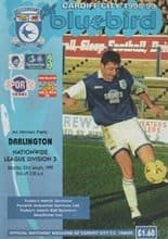 Cardiff City v Darlington 23-Jan-1999