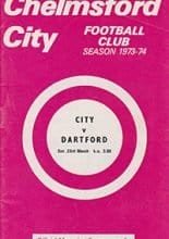 Chelmsford City v Dartford 23-Mar-1974