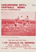 Chelmsford City v Dartford 06-Nov-1965