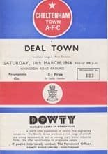 Cheltenham Town v Deal Town 14-Mar-1964