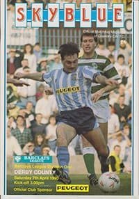 Coventry City v Derby County 07-Apr-1990