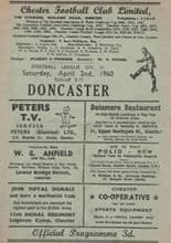 Chester v Doncaster Rovers 02-Apr-1960