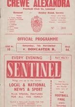 Crewe Alexandra v Doncaster Rovers 07-Nov-1959