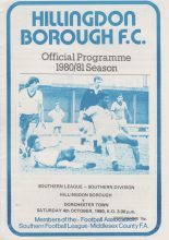 Hillingdon Borough v Dorchester Town  04-Oct-1980