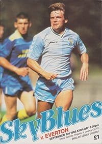 Coventry City v Everton 03-Sep-1988