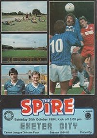 Chesterfield v Exeter City 20-Oct-1984
