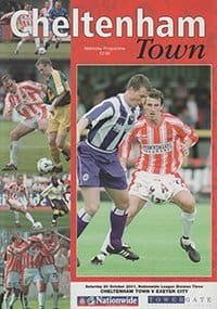 Cheltenham Town v Exeter City 20-Oct-2001