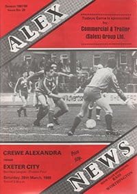 Crewe Alexandra v Exeter City 26-Mar-1988