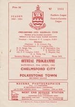 Chelmsford City v Folkestone Town 29-Apr-1961