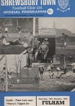 Shrewsbury Town v Fulham 10-Oct-1970