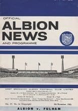 West Bromwich Albion v Fulham 06-Nov-1965