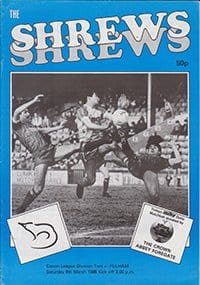 Shrewsbury Town v Fulham 08-Mar-1986