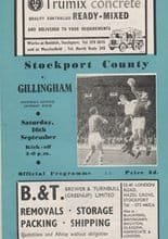 Stockport County v Gillingham 16-Sep-1961