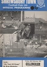 Shrewsbury Town v Gillingham 26-Feb-1971