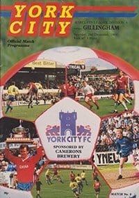 York City v Gillingham 02-Dec-1989