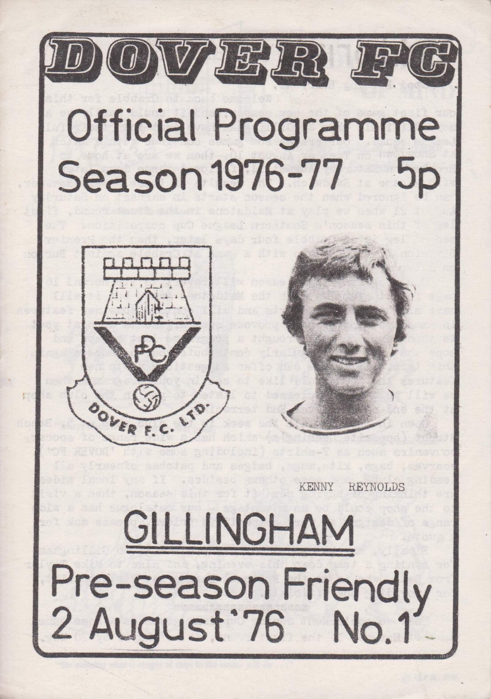 Dover v Gillingham 02-Aug-1976