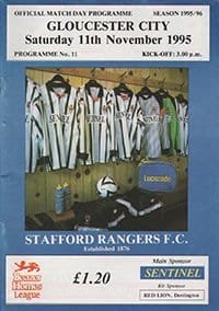 Stafford Rangers v Gloucester City 11-Nov-1995